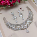 Manisha Silver Plated Austrian Stone Necklace Set