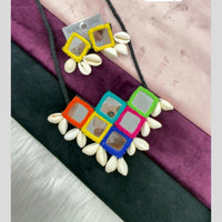 Manisha Jewellery Tribal Mirror And Shell Fashion Necklace Set