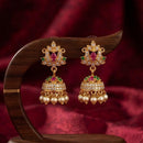 Manisha Jewellery Traditional Pota Stone And Pearl Jhumki Earrings 