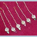 Manisha Jewellery Crystal Stone Pearl And Beads Maangtikka