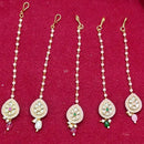 Manisha Jewellery Crystal Stone Pearl And Beads Maangtikka