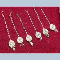 Manisha Jewellery Crystal Stone Pearl And Beads Maangtikka