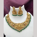 Manisha Jewellery Royal Pota Stone Temple Designer Necklace Set