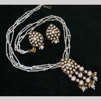 Manisha Gold Plated Kundan And Pota Stone Necklace Set