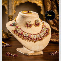 Manisha Jewellery Designer Pota Stone And Pearl Necklace Set for Modern Women