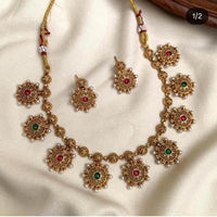 Manisha Jewellery Designer Pota Stone And Pearl Necklace Set for Modern Women