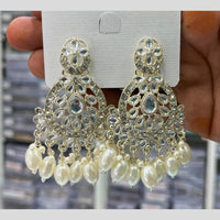 Manisha Jewellery Kundan Stone Pearl And Beads Dangler Earrings