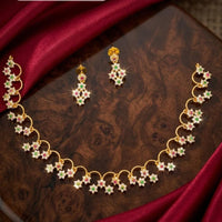 Manisha Jewellery Luxury Austrian Stone Necklace Set  