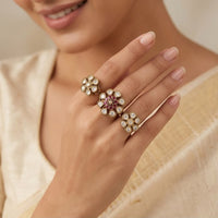 Manisha Jewellery Luxury Polki Kundan Statement Ring