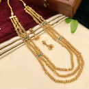 Manisha Jewellery Classic Pota Stone And Beads Long Necklace Set