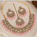 Manisha Jewellery Elegant Crystal Stone And Beads Necklace Set
