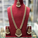 Manisha Jewellery Elegant Crystal Stone And Beads Long Necklace Set