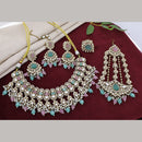 Manisha Jewellery Graceful Kundan Stone And Beads Necklace Set 