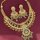 Manisha Jewellery Premium Pota Stone And Beads Necklace Set