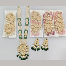 Manisha Jewellery Elegant Kundan Stone And Beads Meenakari Long Necklace Set