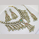 Manisha Jewellery Classic Pota Stone And Pearl Necklace Set
