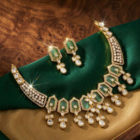 Manisha Jewellery Elegant American Daimond Necklace Set