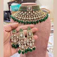 Manisha Jewellery Designer Polki Kundan Stone And Beads Choker Necklace Set