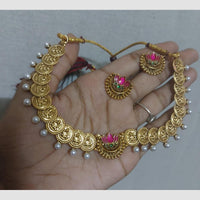 Manisha Jewellery Classic Meenakari And Pearl Choker Necklace Set