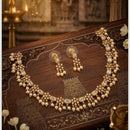 Manisha Jewellery Designer Austrian Stone And Pearl  Necklace Set