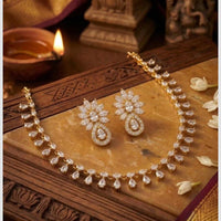 Manisha Jewellery Designer Crystal Stone Necklace Set