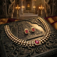 Manisha Jewellery Designer Crystal Stone Necklace Set