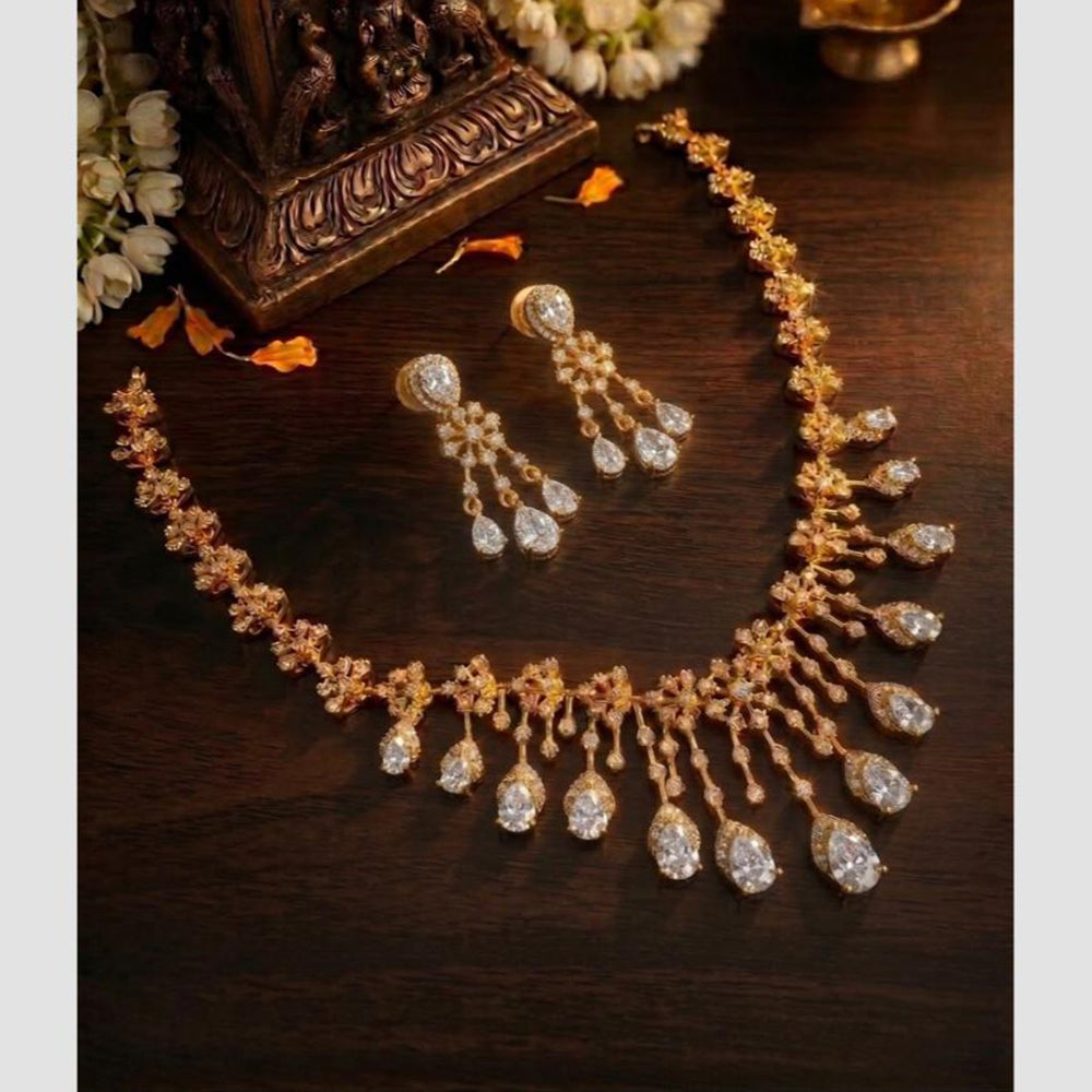 Manisha Jewellery Designer Crystal Stone Necklace Set