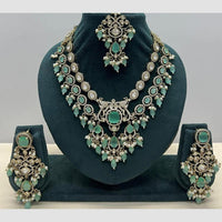 Manisha Jewellery Designer American Diamond And Beads Necklace Set for Women  