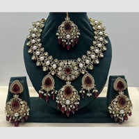 Manisha Jewellery Polki Kundan Stone And Beads Necklace Set