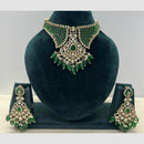 Manisha Jewellery Polki Kundan Stone And Beads Choker Necklace Set