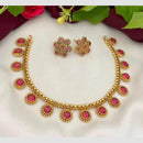 Manisha Jewellery Kundan Stone And Pearl Choker Necklace Set 