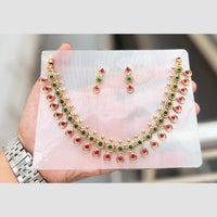 Manisha Jewellery Kundan Stone And Pearl Necklace Set