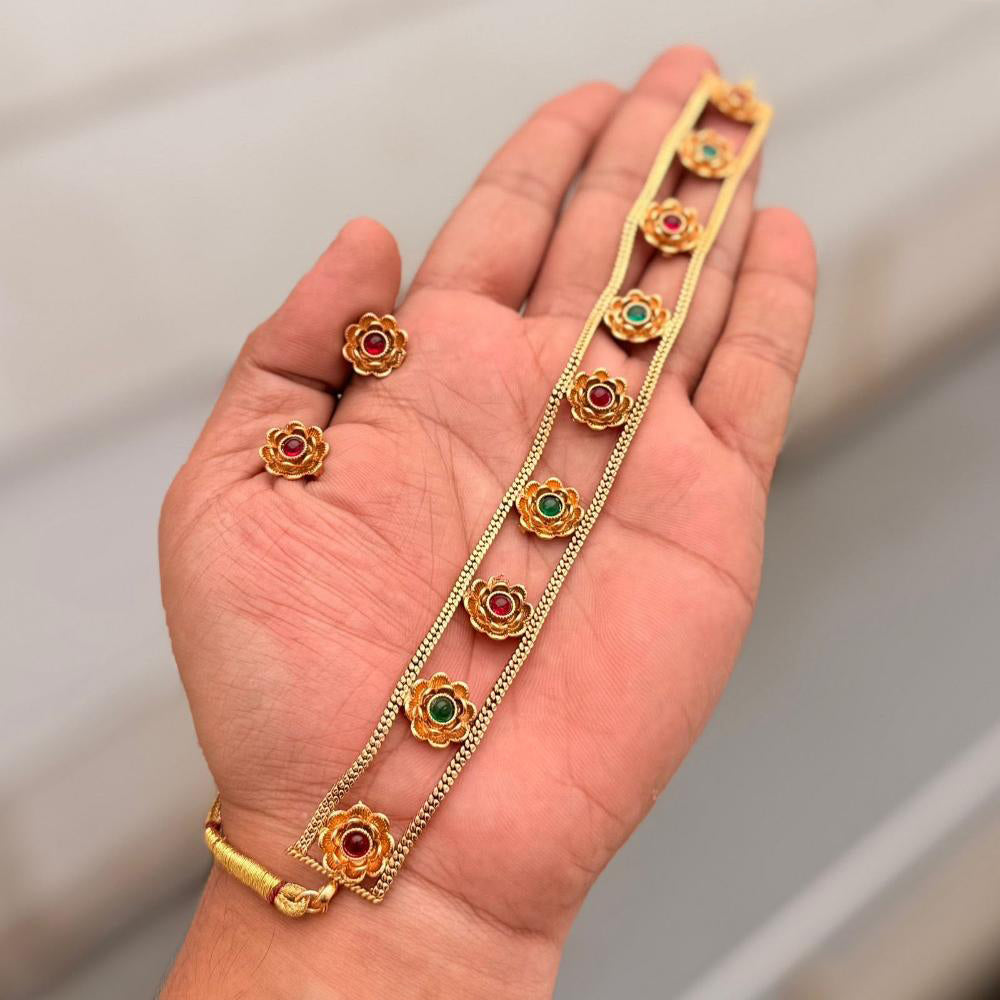 Manisha Jewellery Kundan Stone Choker Necklace Set