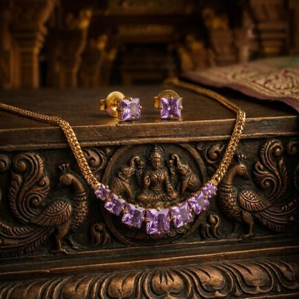 Manisha Jewellery Premium Crystal Stone Necklace Set