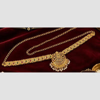 Manisha Jewellery South Indian Pota Stone Pearl Antique Kamarband