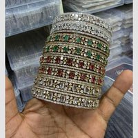 Manisha Jewellery Grace in Circles Classic American Daimonds Bangle Set
