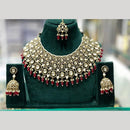 Manisha Jewellery Elegant Polki Kundan Stone And Pearl Choker Necklace Set for Women