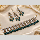Manisha Jewellery Elegant Kundan Stone And Pearl Choker Necklace Set for Women