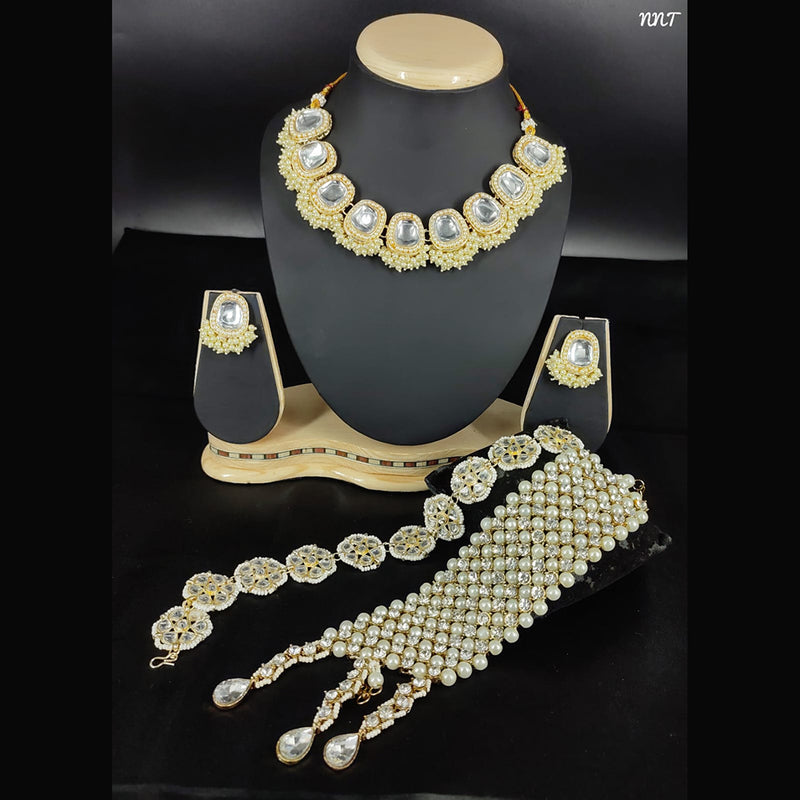 Lucentarts Jewellery Gold Plated Combo Set