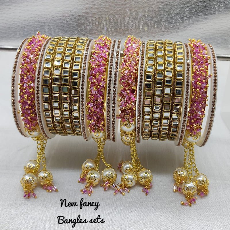 Lucentarts Jewellery Gold Plated Bangle Set