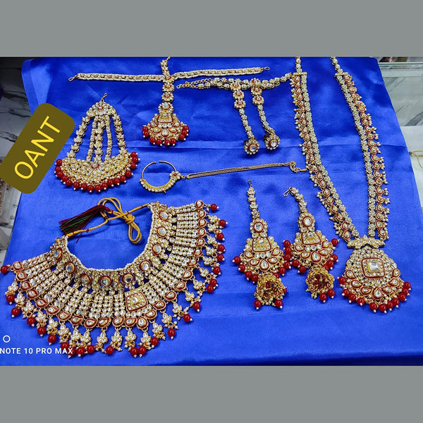 Lucentarts Jewellery Gold Plated Bridal Set