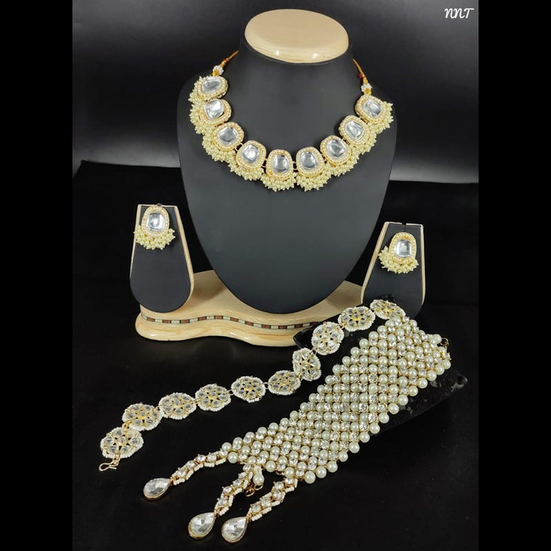 Lucentarts Jewellery Gold Plated Combo Set