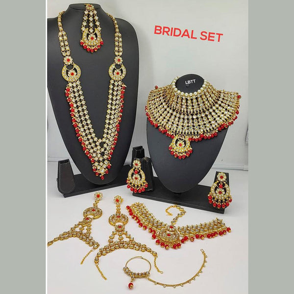 Lucentarts Jewellery Gold Plated Bridal Necklace Set