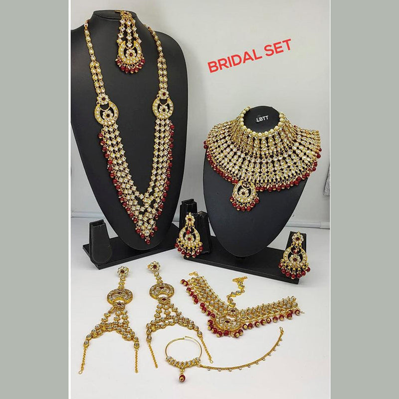 Lucentarts Jewellery Gold Plated Bridal Necklace Set