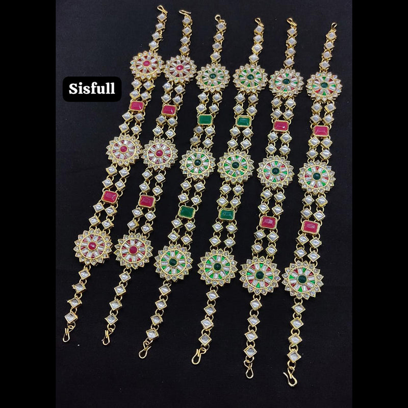 Lucentarts Jewellery Gold Plated Sheeshphool