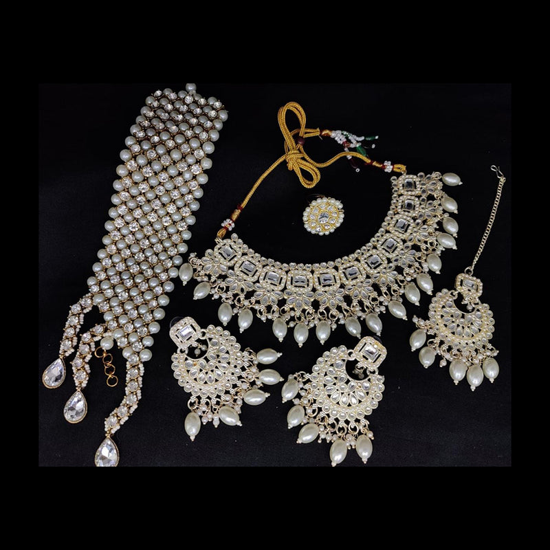 Lucentarts Jewellery Gold Plated Combo Set