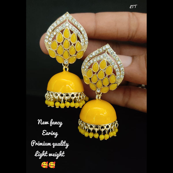 Lucentarts Jewellery Gold Plated Jhumki Earrings