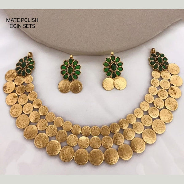 Lucentarts Jewellery Gold Plated Coin Necklace Set