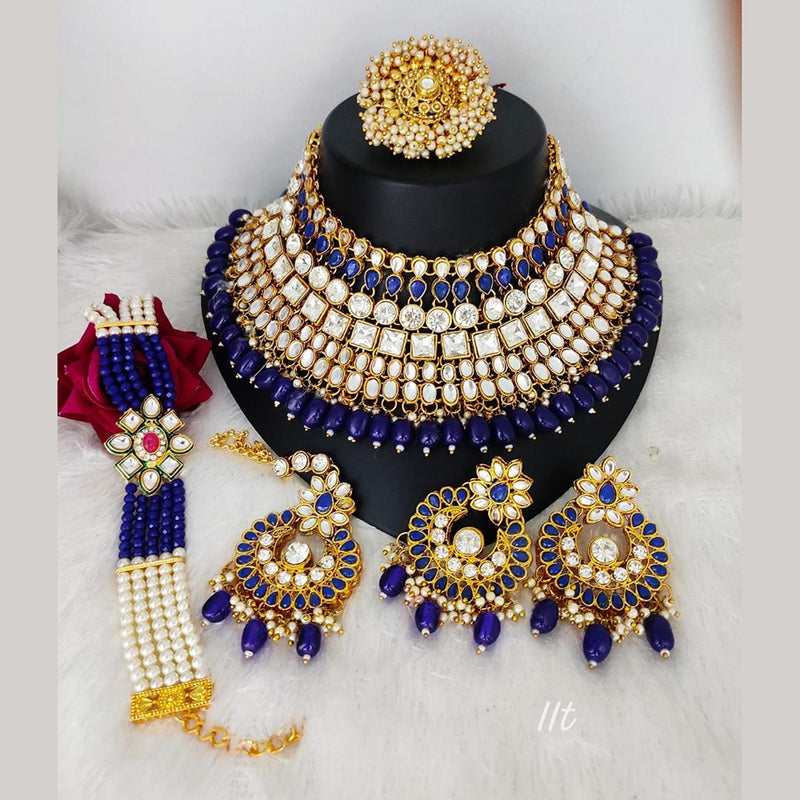 Lucentarts Jewellery Gold Plated Necklace Set