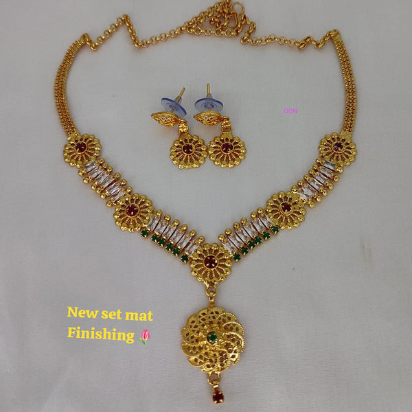 Lucentarts Jewellery Gold Plated Long  Necklace Set